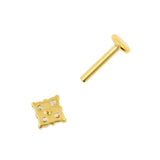 Swarovski Zirconia Labret Stud - Square